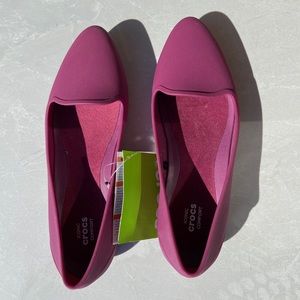 Crocs Eve Womens Plum Ballet Flats Sz US 7